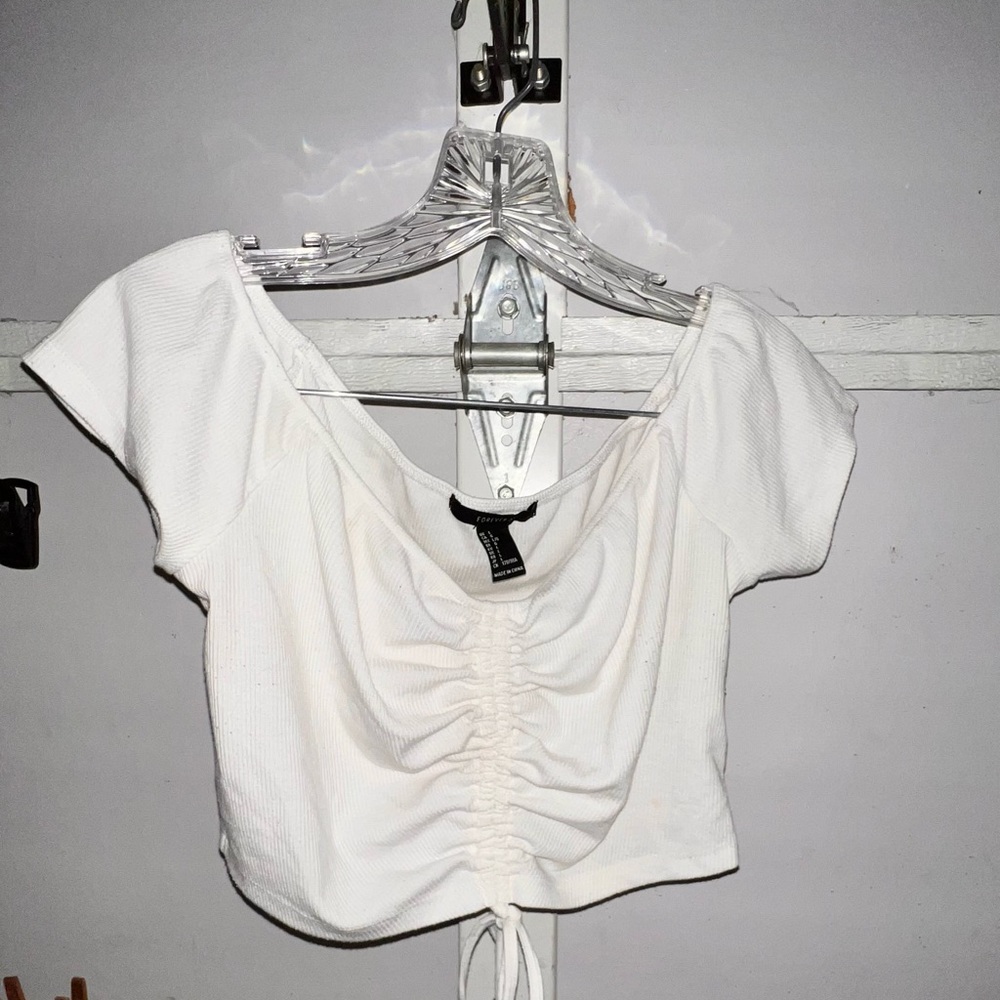 White forever 21 crop top